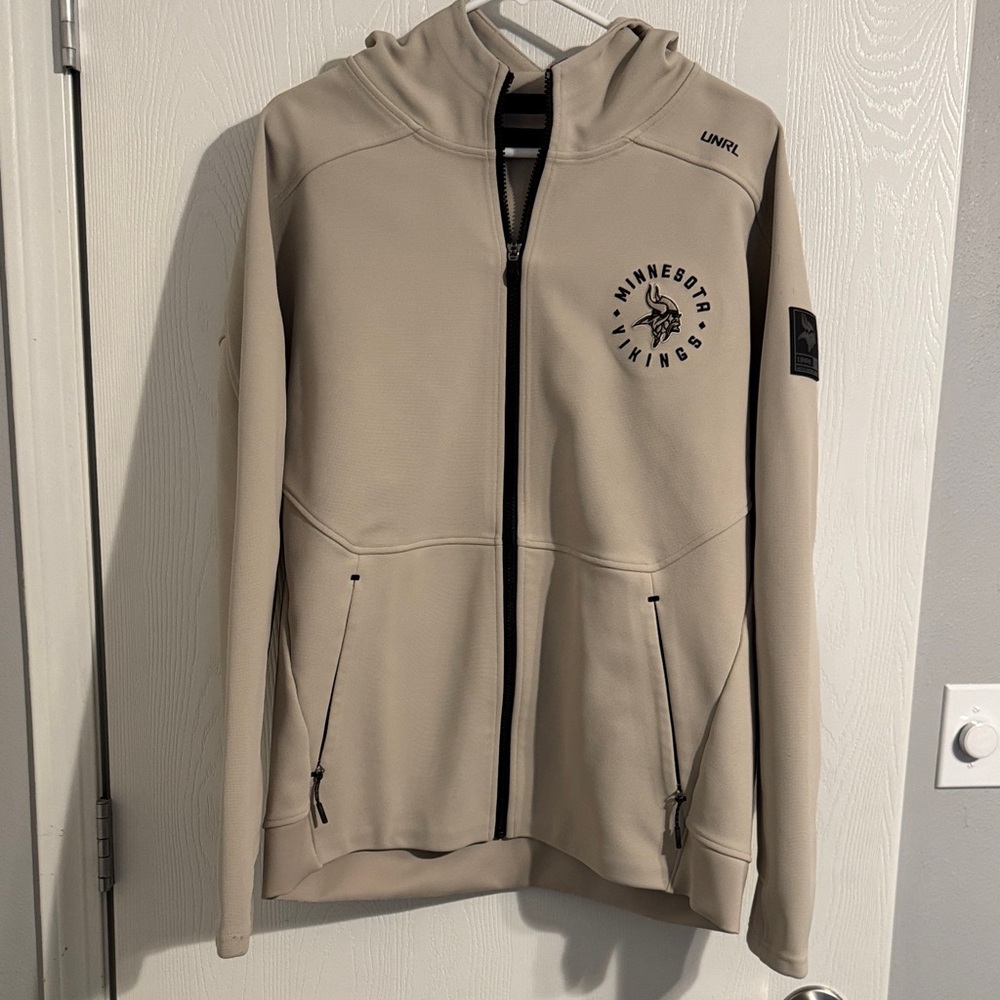 UNRL Limited Edition Minnesota Vikings Beige Jacket - Size Medium